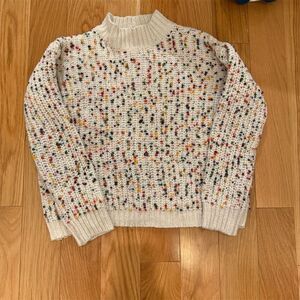 Love Daisy Girl’s M Chunky Knit Confetti Pullover Sweater Multicolor